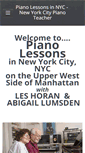 Mobile Screenshot of pianolessonsnyc.com
